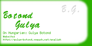 botond gulya business card